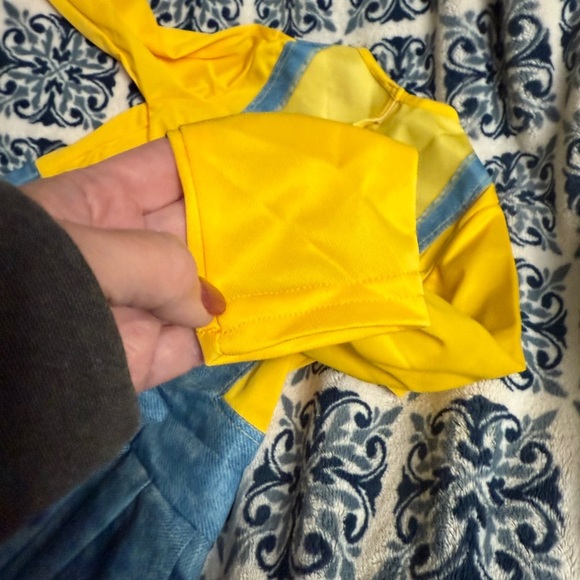 Rubie's Despicable Me Minions Girls sz M Yellow Blue Costume Dress& Goggles NEW - Picture 6 of 16